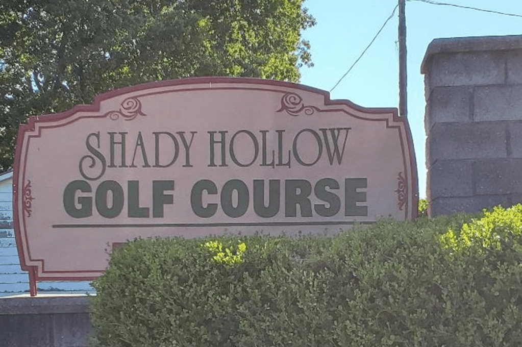 Welcome Sign for golf course