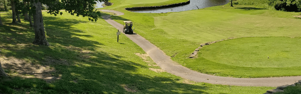 Cart path on golf course